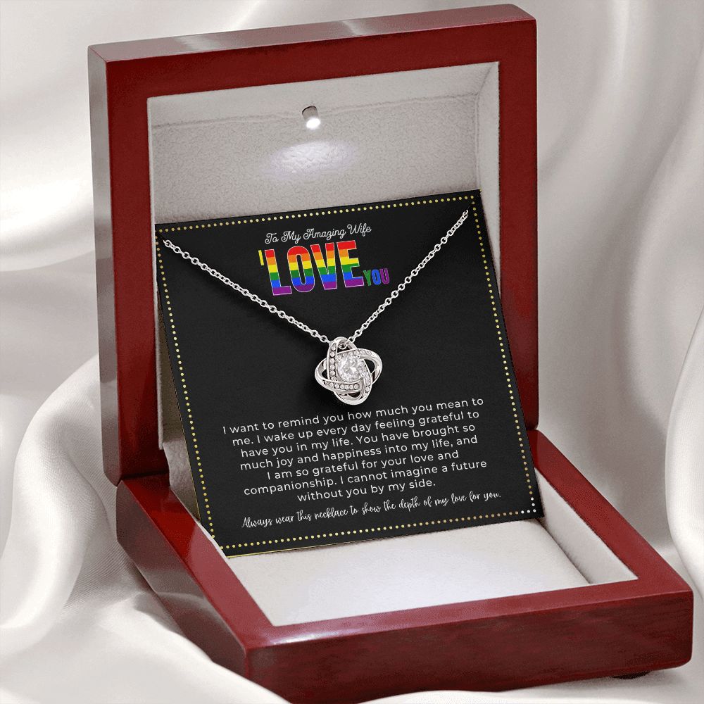 JGF Jewelry Gifts for Family | To My Amazing Wife I Love You Necklace Gift