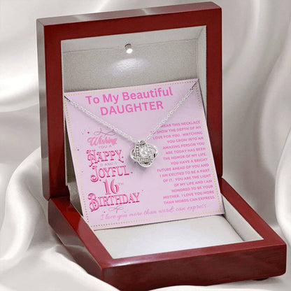 JGF Jewelry Gifts for Family To My Sweet 16 Daughter 16th Birthday