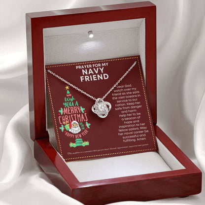 JGF Jewelry Gifts for Family My Friend Is a US Navy Present Simple Silver Necklace Formal