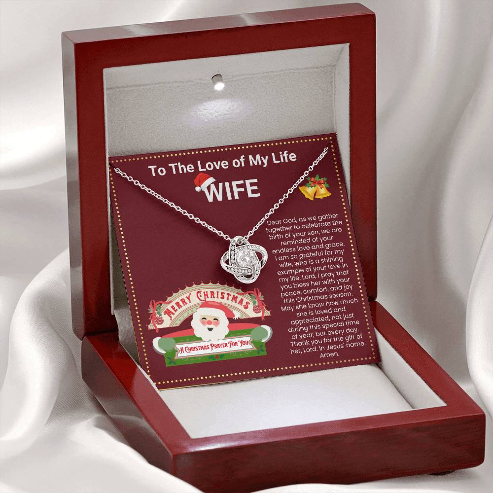 JGF Jewelry Gifts for Family Christmas Message Card Gifts For Wife Stainless Steel Necklace