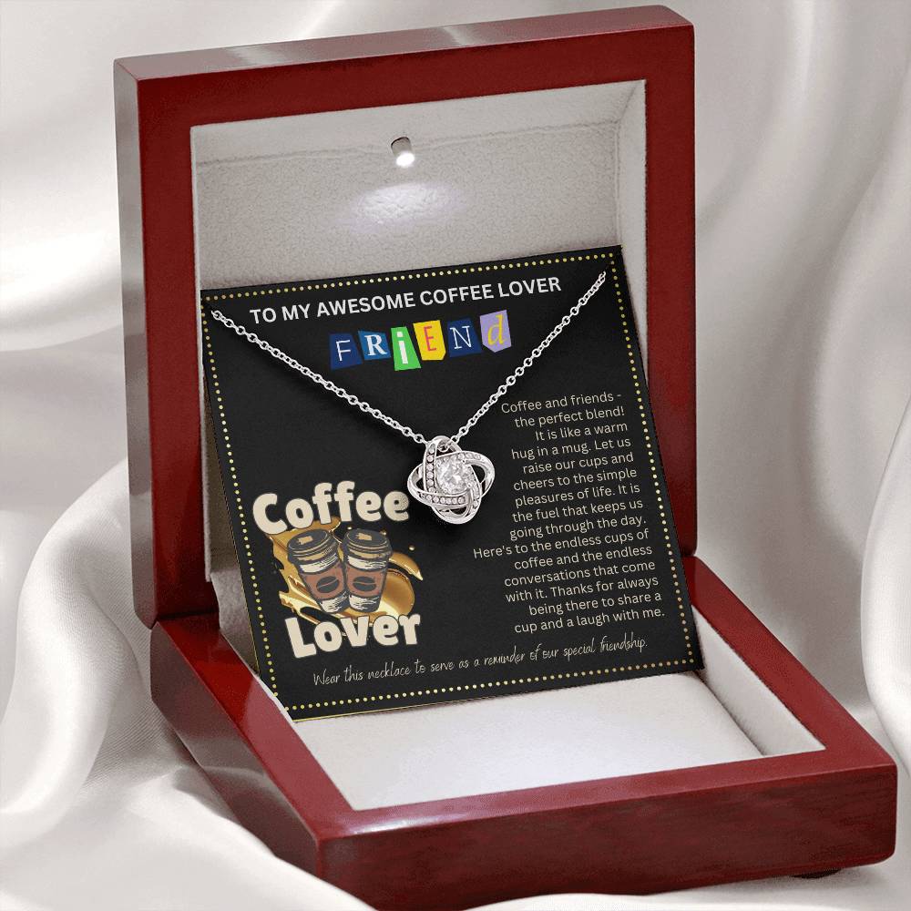 JGF Jewelry Gifts for Family Friendship Necklace for BFF Bestie No Coffee No Workee