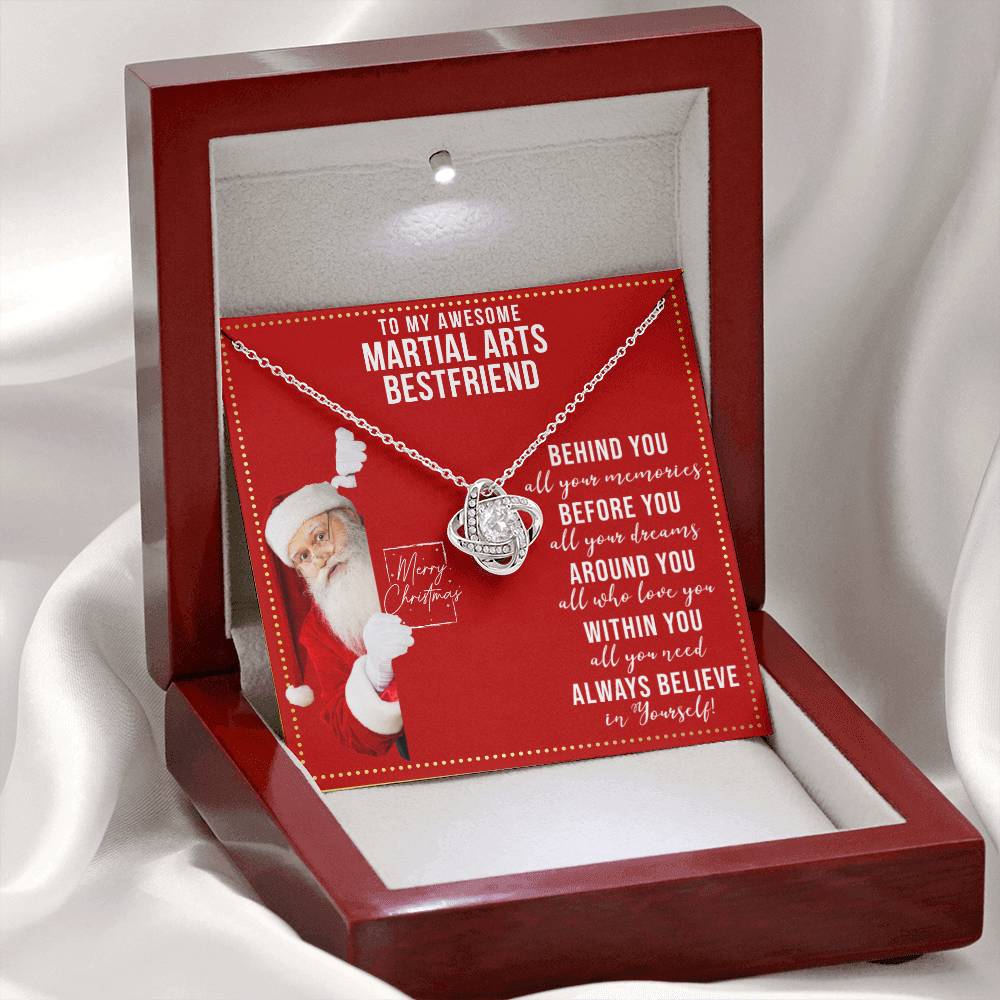 JGF Jewelry Gifts for Family Necklace Gift For Martial Arts Adult BFF Bestie Female Friend Women