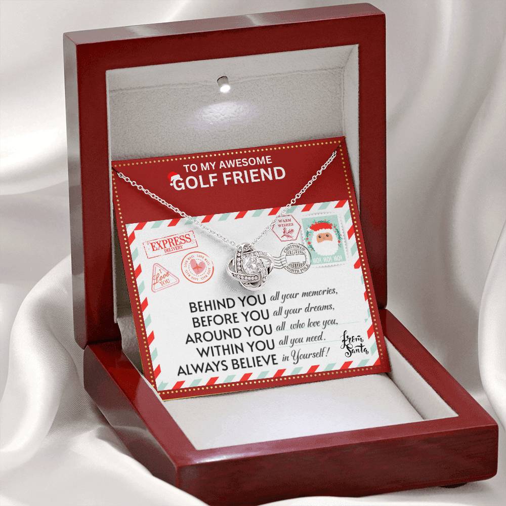JGF Jewelry Gifts for Family Necklace Gift For Golf Adult Female Bestie BFF Friend