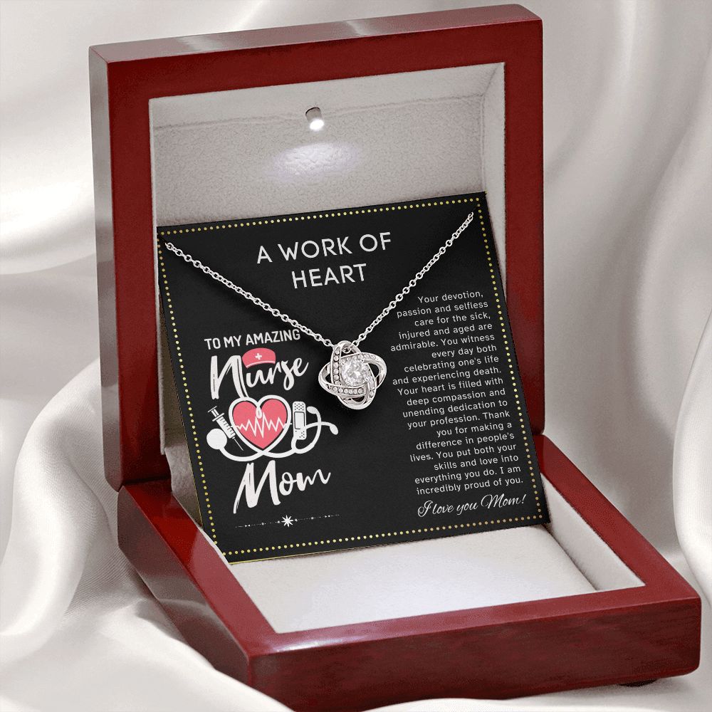 JGF Jewelry Gifts for Family | RN Mom Gifts | My Mom Is A Nurse Necklace Jewelry | Nurses Week Gifts For Mom