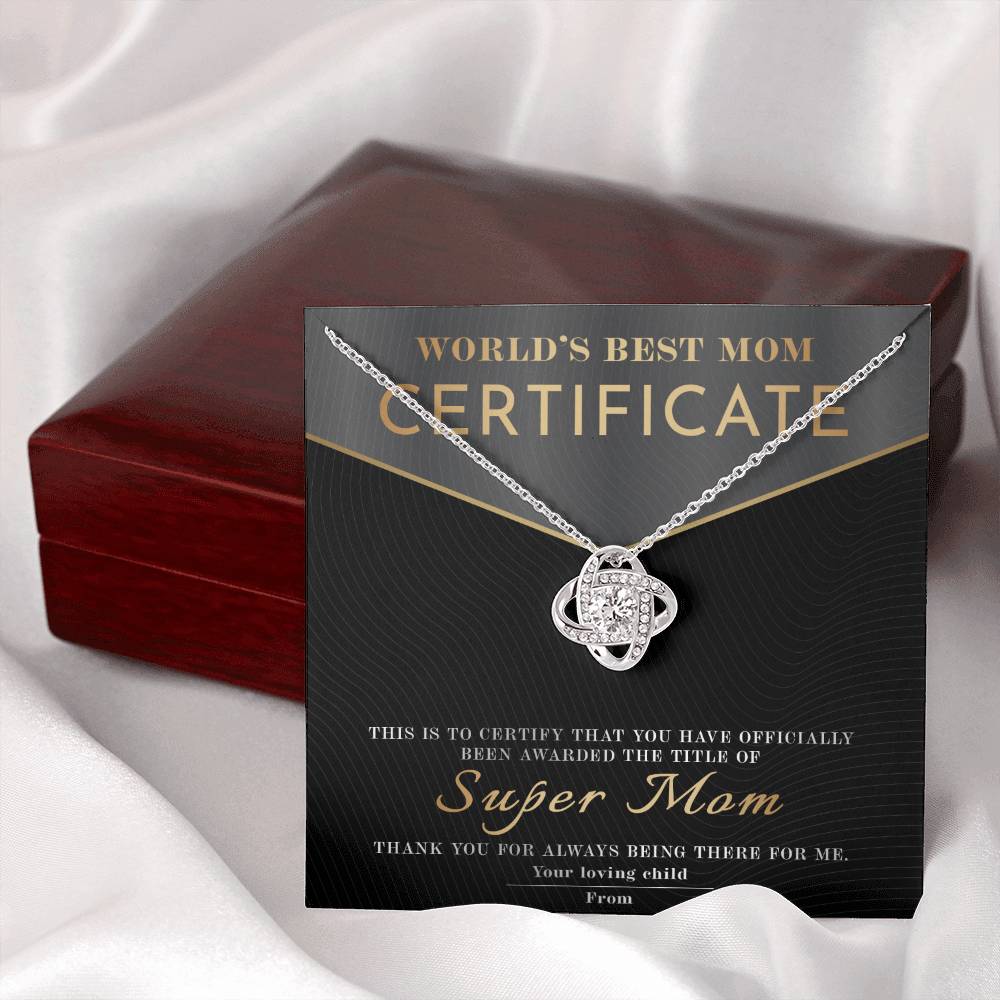 Mom-Best Mom Certificate