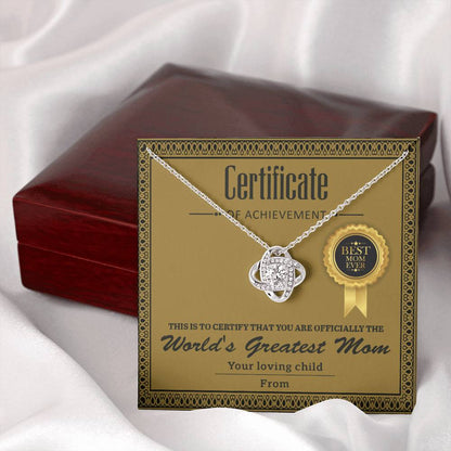 Mom-Certificate Of Achievement