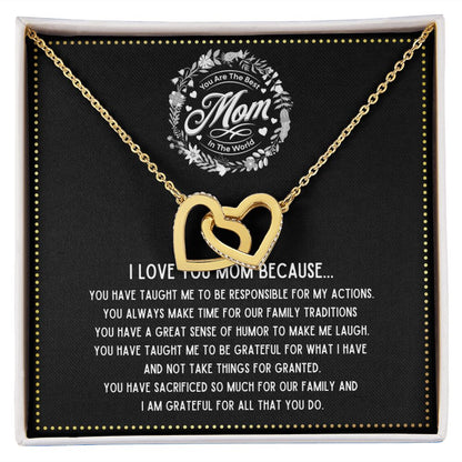 JGF Jewelry Gifts for Family - Mothers Day Gift Mama Heart Pendant Nana Mothers Day Gift From Grandson