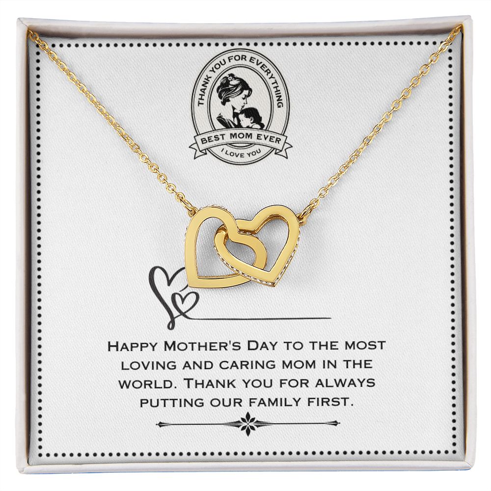 JGF Jewelry Gifts for Family | Mother s Day Gifts for Mom from Daughter | Long Two Tone Necklace Pendant for Women