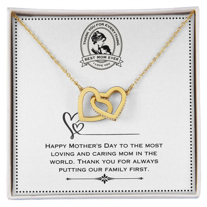 JGF Jewelry Gifts for Family | Mother s Day Gifts for Mom from Daughter | Long Two Tone Necklace Pendant for Women