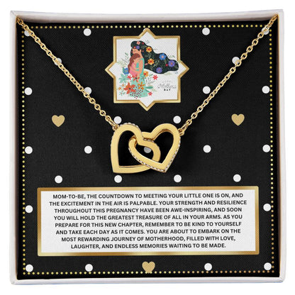 JGF Jewelry Gifts for Family New Mom Gift Basket After Birth Two Hearts Intertwined