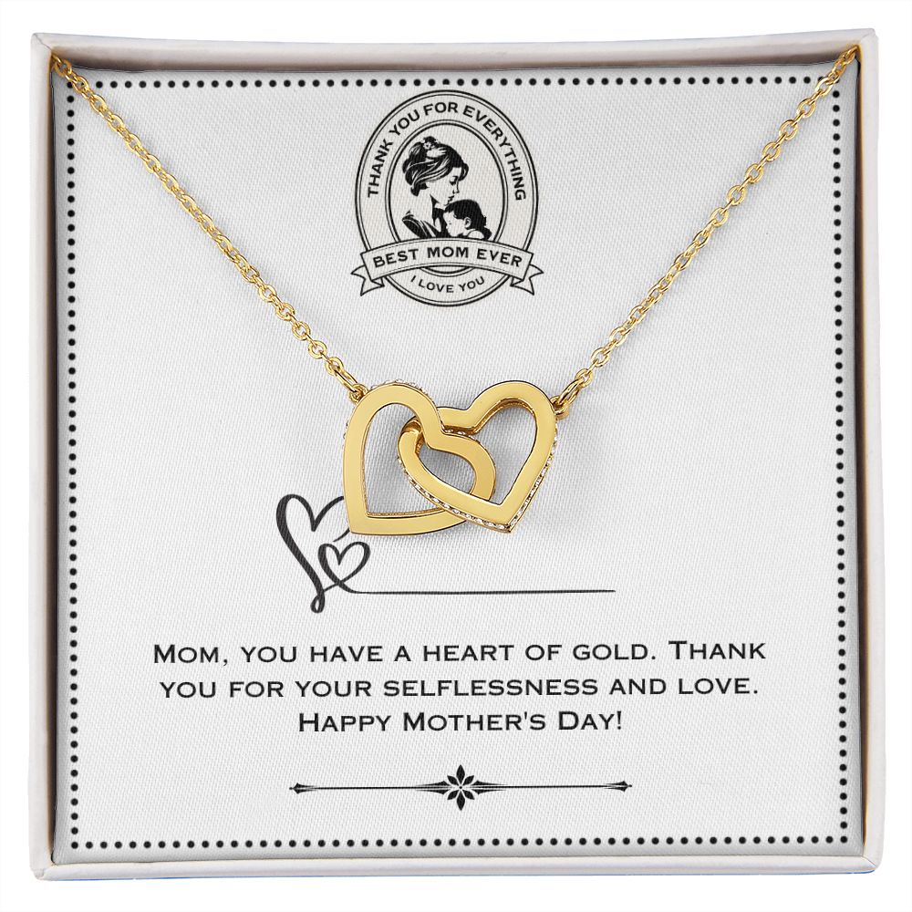 JGF Jewelry Gifts for Family |1st Mothers Day Gift for Pregnant Mom from Her Mom | Two Toned Pendant Necklace for Women