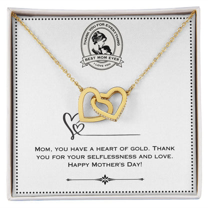 JGF Jewelry Gifts for Family |1st Mothers Day Gift for Pregnant Mom from Her Mom | Two Toned Pendant Necklace for Women