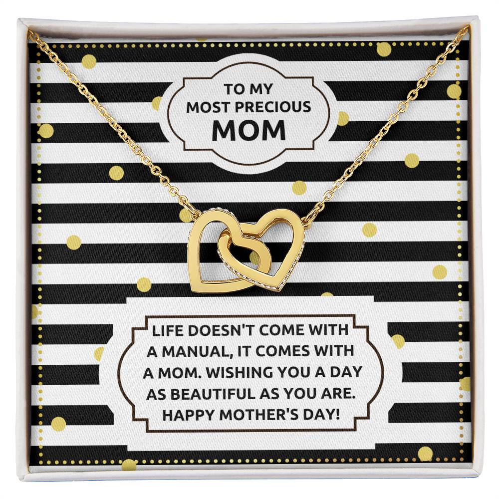 JGF Jewelry Gifts for Family Double Heart Pendant Necklace For Women