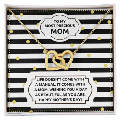 JGF Jewelry Gifts for Family Double Heart Pendant Necklace For Women