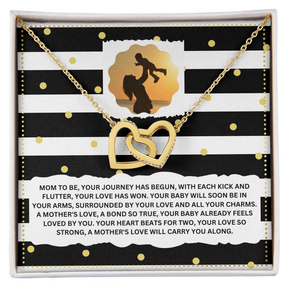 JGF Jewelry Gifts for Family Interlocking Necklace for Mommy To Be As First Time Mom