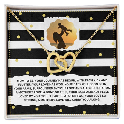 JGF Jewelry Gifts for Family Interlocking Necklace for Mommy To Be As First Time Mom