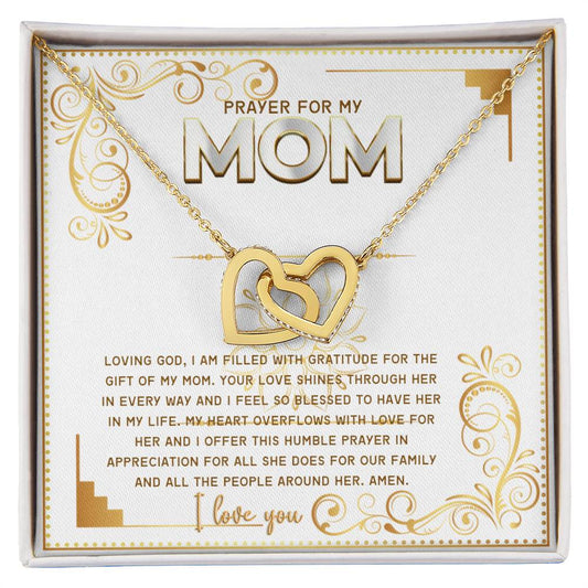 JGF Jewelry Gifts for Family Police Officer Mom Gifts Double Hearts Necklaces For Women