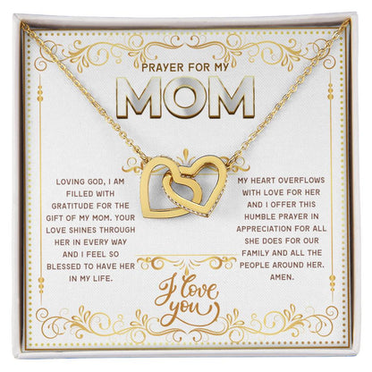 JGF Jewelry Gifts for Family Double Hearts Pendant Necklace For Women