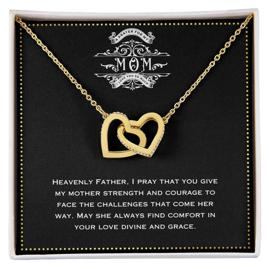 JGF Jewelry Gifts for Family -To My Mommy Heart Pendant Necklace With Message Card From Sons Girlfriend