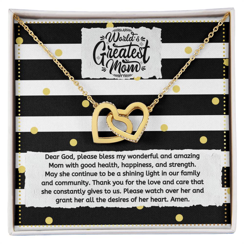 JGF Jewelry Gifts for Family Intertwined Interlocking Hearts Necklace For Mom