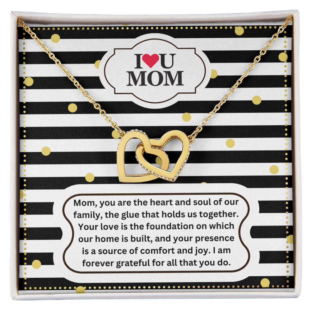 JGF Jewelry Gifts for Family Moms Birthday Gift From Daughter Heart Pendant Necklace