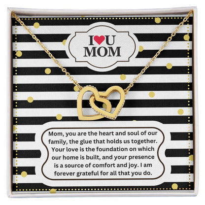 JGF Jewelry Gifts for Family Moms Birthday Gift From Daughter Heart Pendant Necklace