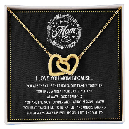 JGF Jewelry Gifts for Family - Heart Pendant Necklace With Crystal Zircon Jewelry Gifts For Aunt From Nephew