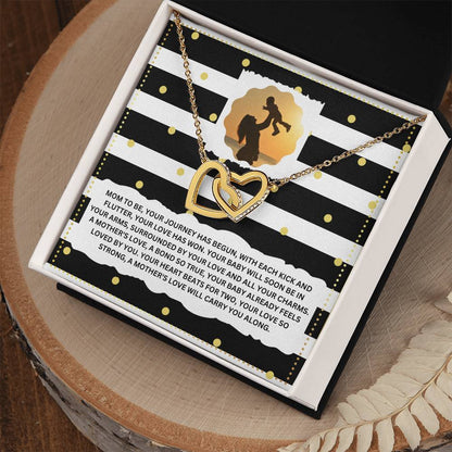 JGF Jewelry Gifts for Family Interlocking Necklace for Mommy To Be As First Time Mom