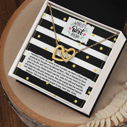 JGF Jewelry Gifts for Family 2 Hearts Intertwined Necklace For Women