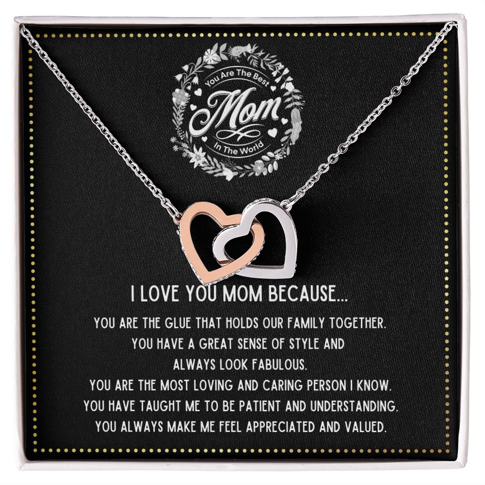 JGF Jewelry Gifts for Family - Heart Pendant Necklace With Crystal Zircon Jewelry Gifts For Aunt From Nephew