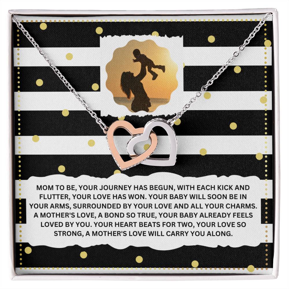 JGF Jewelry Gifts for Family Interlocking Necklace for Mommy To Be As First Time Mom