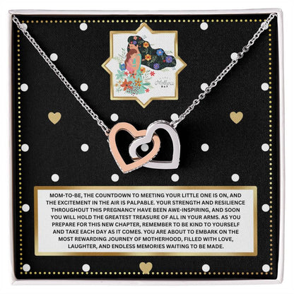 JGF Jewelry Gifts for Family New Mom Gift Basket After Birth Two Hearts Intertwined