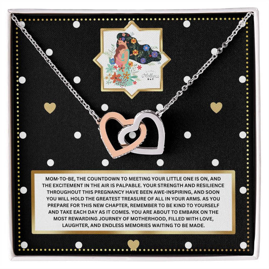 JGF Jewelry Gifts for Family New Mom Gift Basket After Birth Two Hearts Intertwined