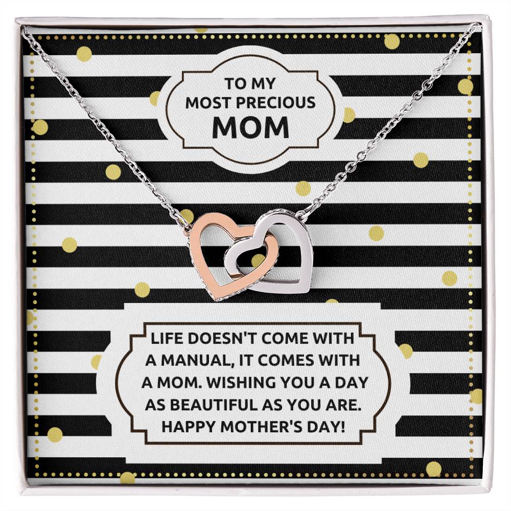 JGF Jewelry Gifts for Family Double Heart Pendant Necklace For Women