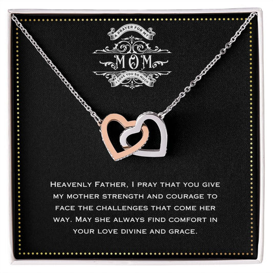 JGF Jewelry Gifts for Family -To My Mommy Heart Pendant Necklace With Message Card From Sons Girlfriend
