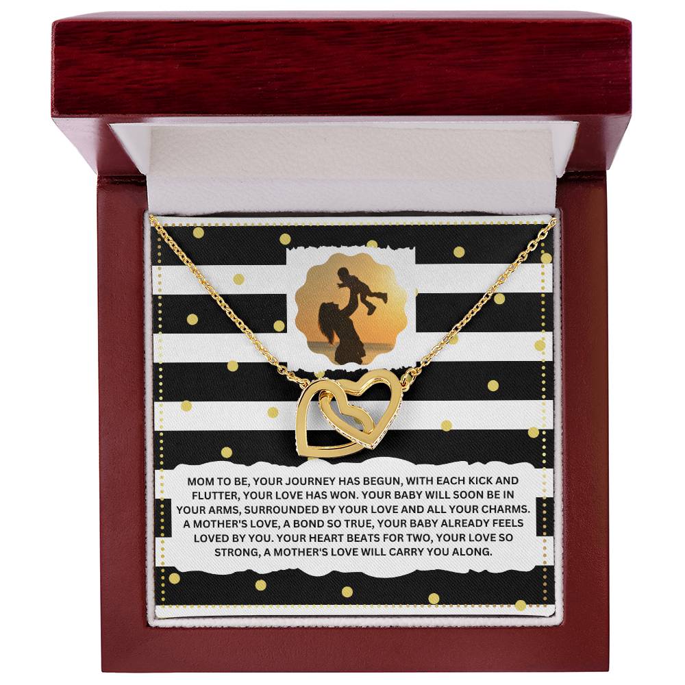 JGF Jewelry Gifts for Family Interlocking Necklace for Mommy To Be As First Time Mom