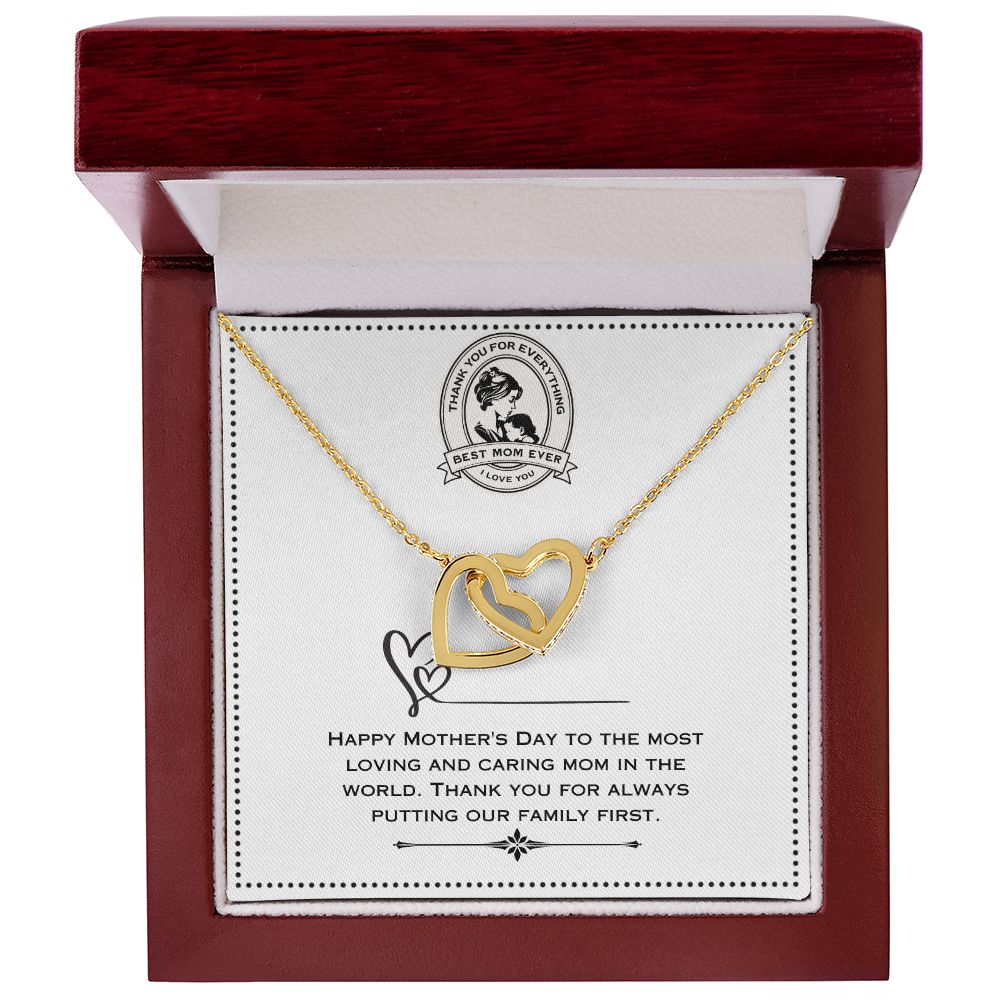 JGF Jewelry Gifts for Family | Mother s Day Gifts for Mom from Daughter | Long Two Tone Necklace Pendant for Women