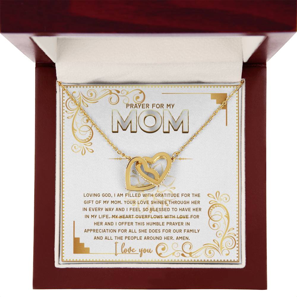 JGF Jewelry Gifts for Family Police Officer Mom Gifts Double Hearts Necklaces For Women