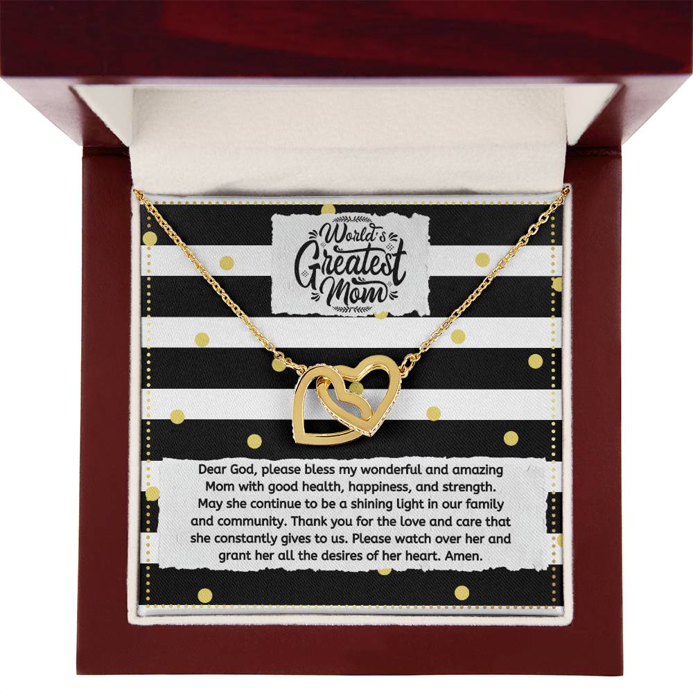 JGF Jewelry Gifts for Family Intertwined Interlocking Hearts Necklace For Mom