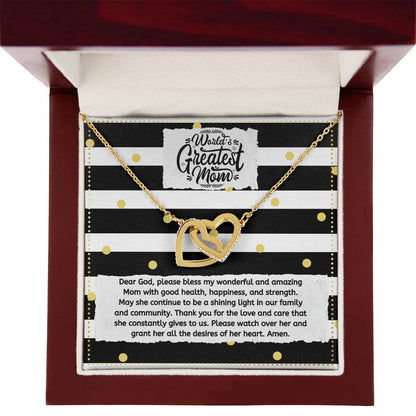 JGF Jewelry Gifts for Family Intertwined Interlocking Hearts Necklace For Mom