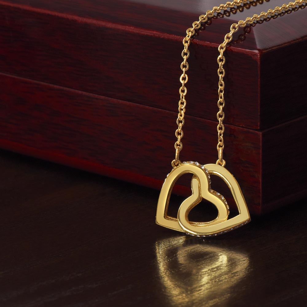 JGF Jewelry Gifts for Family | Sister Moving Away From Home New Job Beginnings | Two Tone Heart Necklace for Women