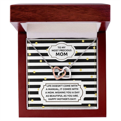 JGF Jewelry Gifts for Family Double Heart Pendant Necklace For Women