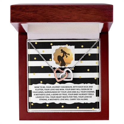 JGF Jewelry Gifts for Family Interlocking Necklace for Mommy To Be As First Time Mom