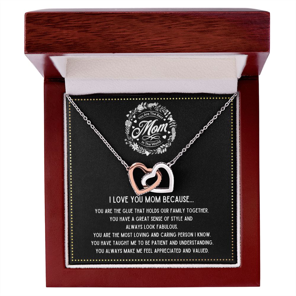 JGF Jewelry Gifts for Family - Heart Pendant Necklace With Crystal Zircon Jewelry Gifts For Aunt From Nephew