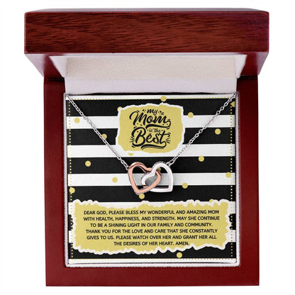 JGF Jewelry Gifts for Family Double Heart Necklace Silver For Women