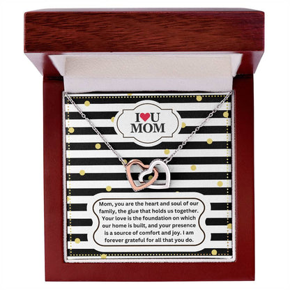 JGF Jewelry Gifts for Family Moms Birthday Gift From Daughter Heart Pendant Necklace