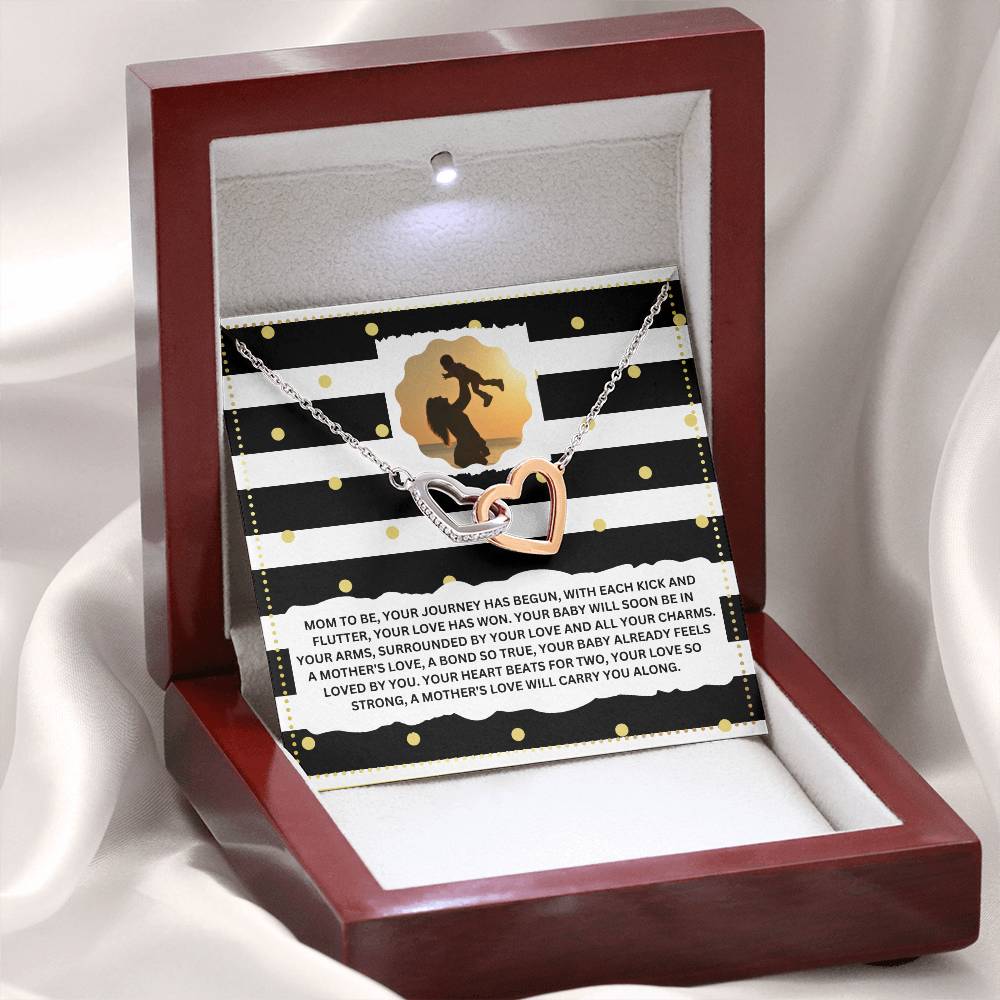 JGF Jewelry Gifts for Family Interlocking Necklace for Mommy To Be As First Time Mom