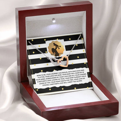 JGF Jewelry Gifts for Family Interlocking Necklace for Mommy To Be As First Time Mom