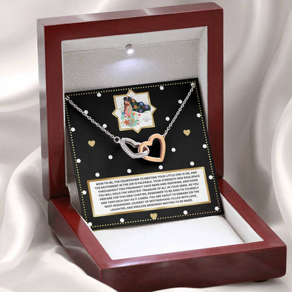 JGF Jewelry Gifts for Family New Mom Gift Basket After Birth Two Hearts Intertwined