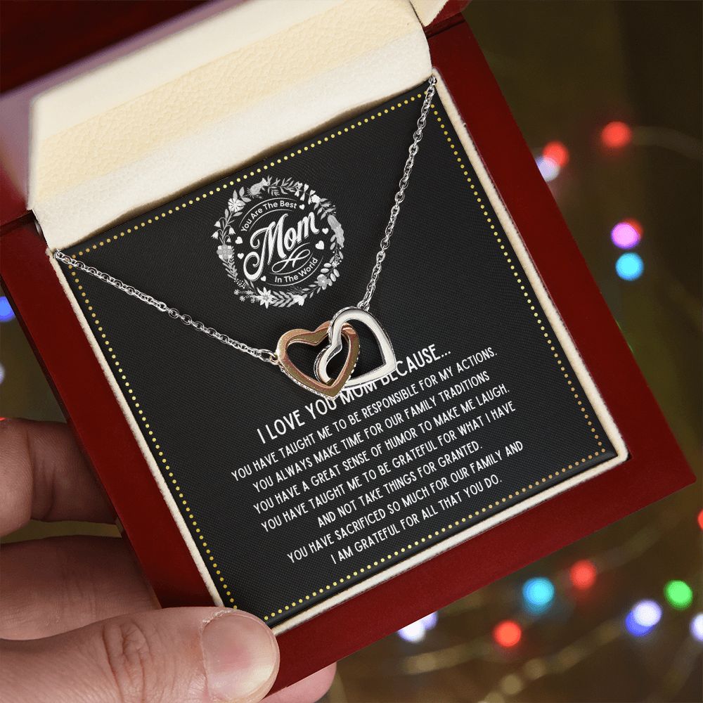 JGF Jewelry Gifts for Family - Mothers Day Gift Mama Heart Pendant Nana Mothers Day Gift From Grandson